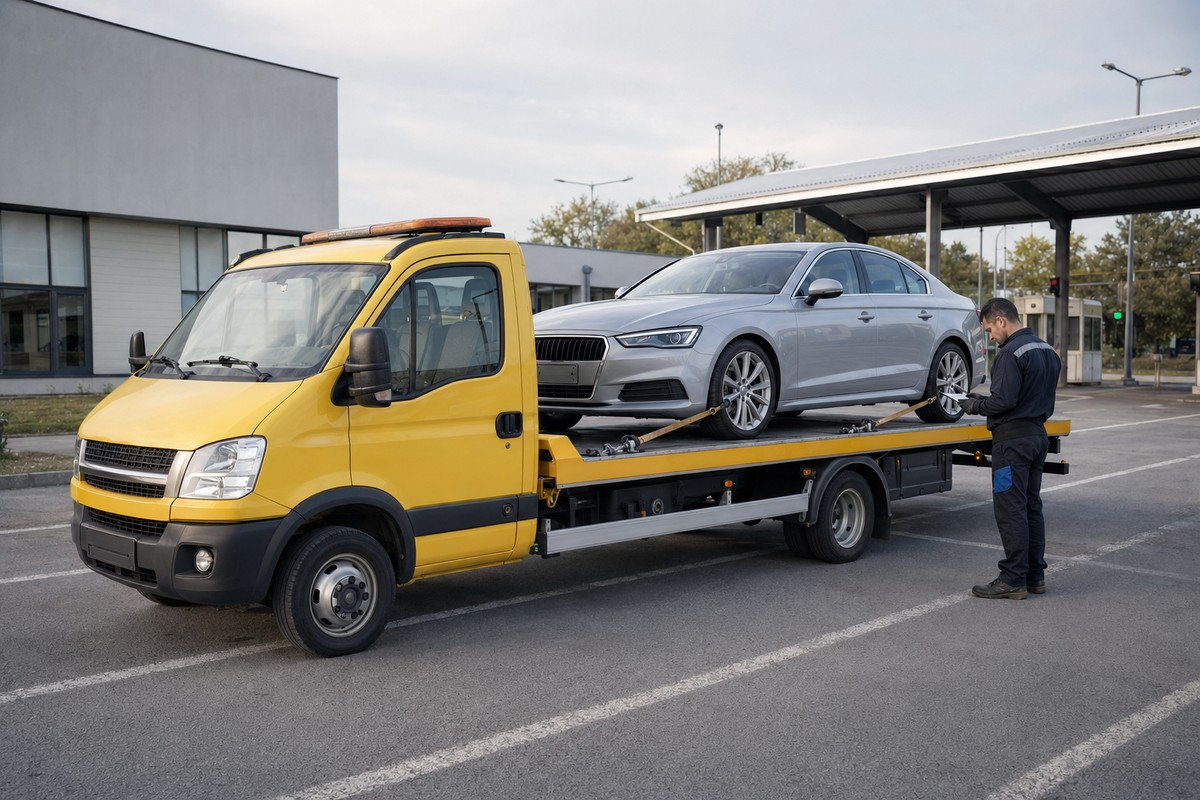 Превоз на нерегистриран автомобил с репатрак до КАТ София