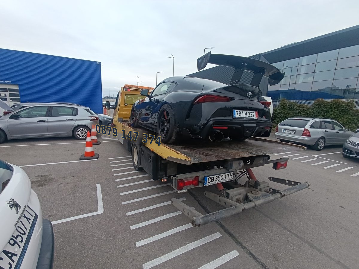 Пътна помощ София превозва Toyota GR Supra – грижа за спортни автомобили